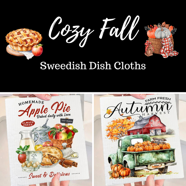 Fall Swedish Dish Towels
