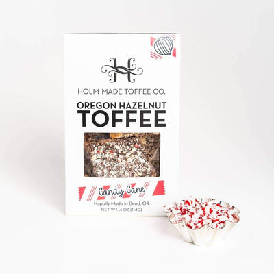 Candy Cane Hazelnut Toffee | Holm Made Toffee - Farmhouse Teas