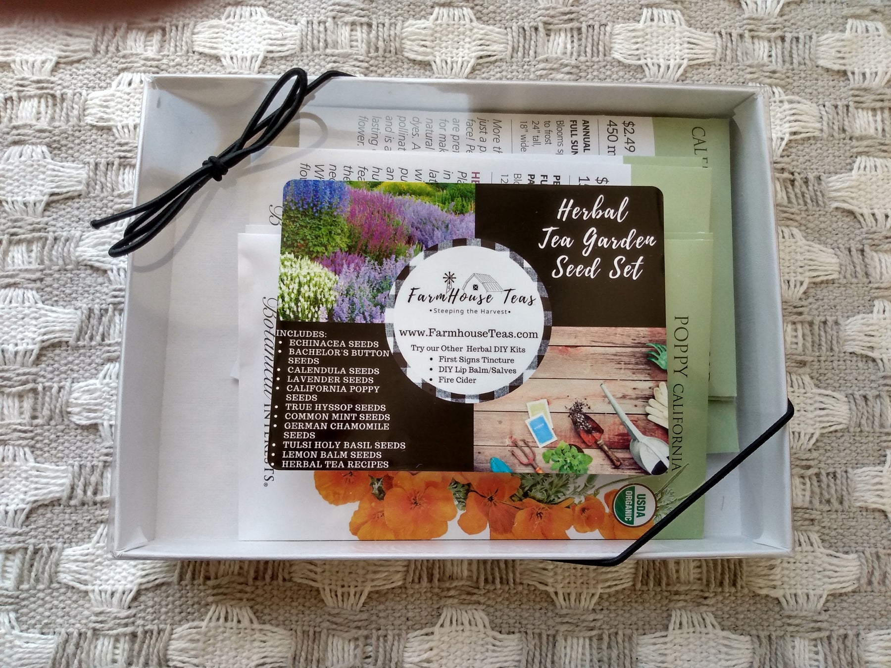 herbal tea garden seeds kit Tea Garden Seed Set & E-Book – Grow & Blend Your Own Herbal Tea Garden – Farmhouse Teas