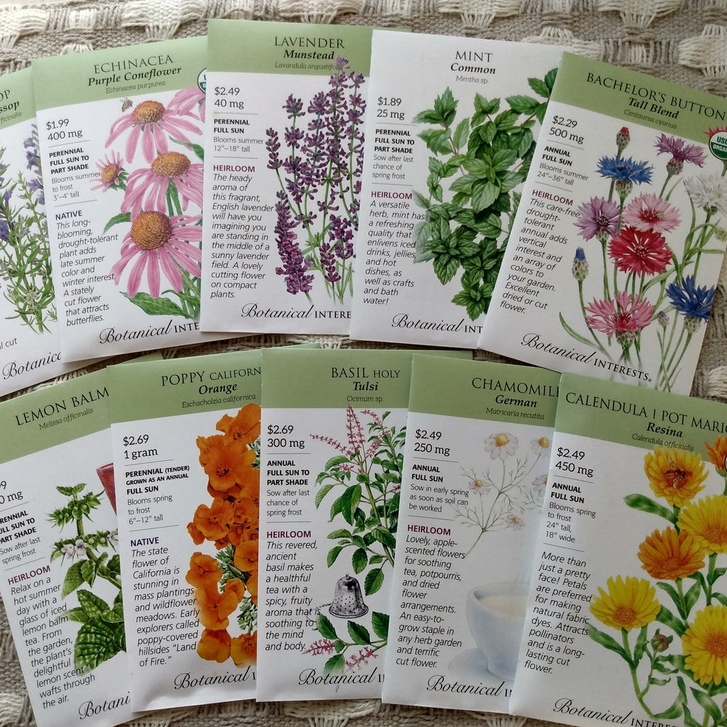 seeds for tea plants Tea Garden Seed Set & E-Book – Grow & Blend Your Own Herbal Tea Garden –  Farmhouse Teas