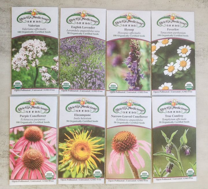 Essential Medicinals Seed Set | Strictly Medicinal Seeds - Farmhouse Teas