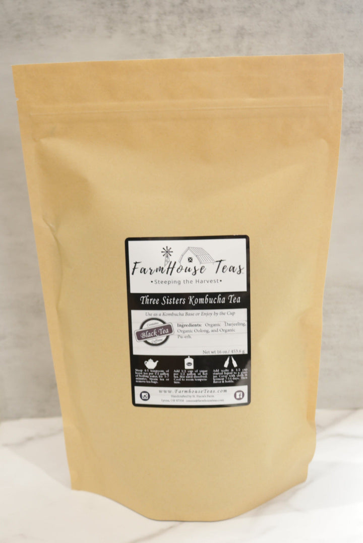 Three Sisters Black Organic Loose Leaf Tea Blend - Farmhouse Teas