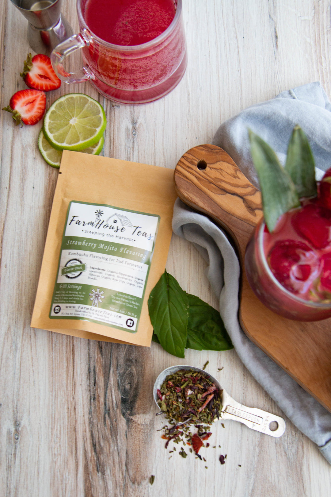 Strawberry Mojito | Kombucha Flavoring - Farmhouse Teas