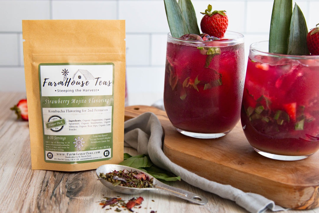 Strawberry Mojito | Kombucha Flavoring - Farmhouse Teas