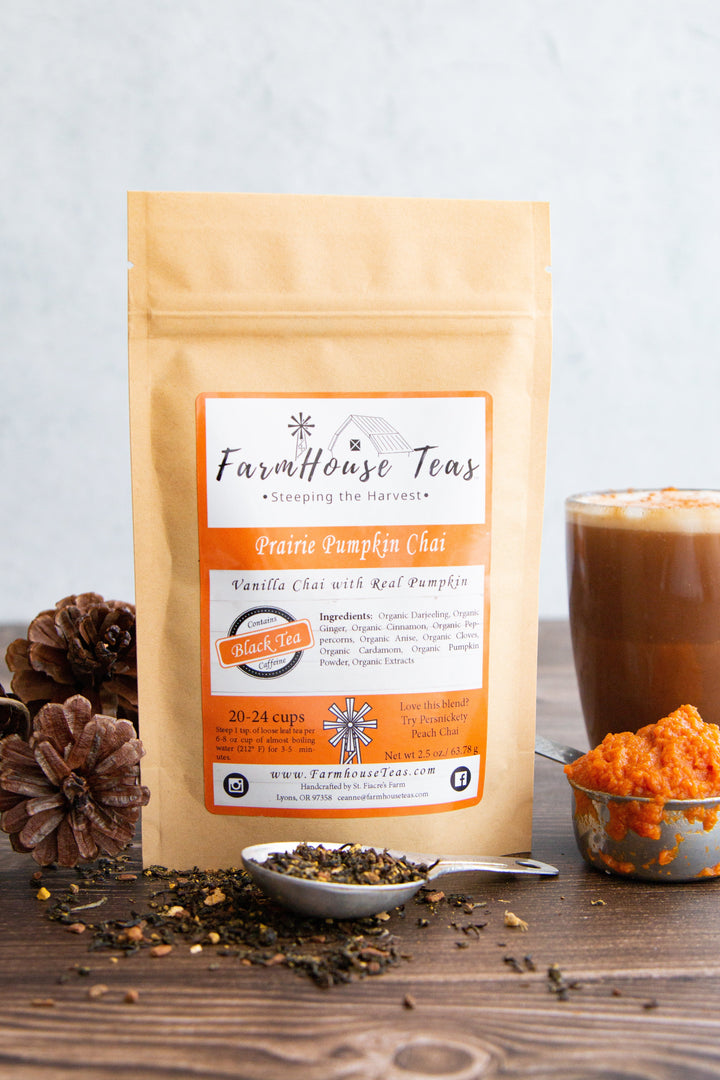 Prairie Pumpkin Chai Organic Loose Leaf Tea | SEASONAL - Farmhouse Teas