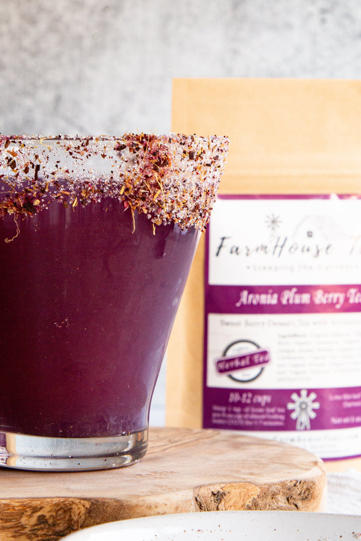 Aronia Plum Berry Organic Loose Leaf Tea | Seasonal - Farmhouse Teas