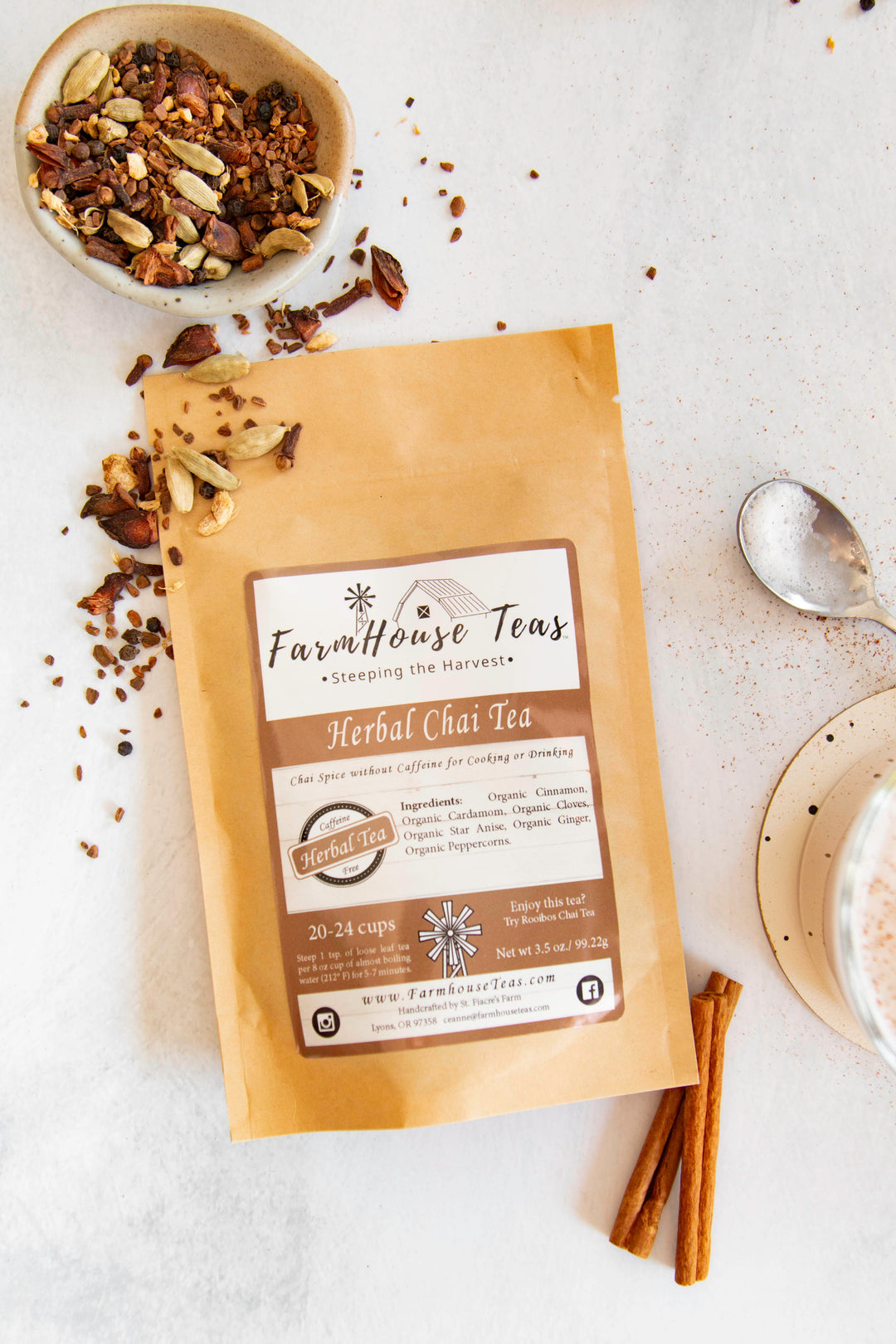 Herbal Chai Spice | Organic Spice Blend & Tea - Farmhouse Teas