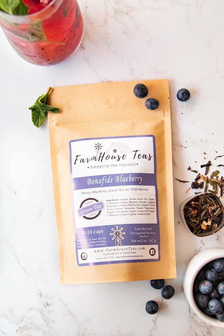 Bonafide Blueberry Green Tea - Farmhouse Teas