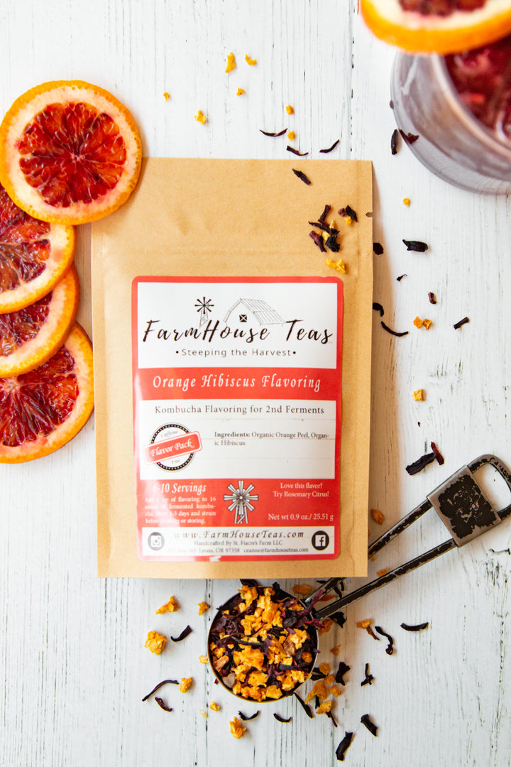 Orange Hibiscus | Kombucha Flavoring - Farmhouse Teas