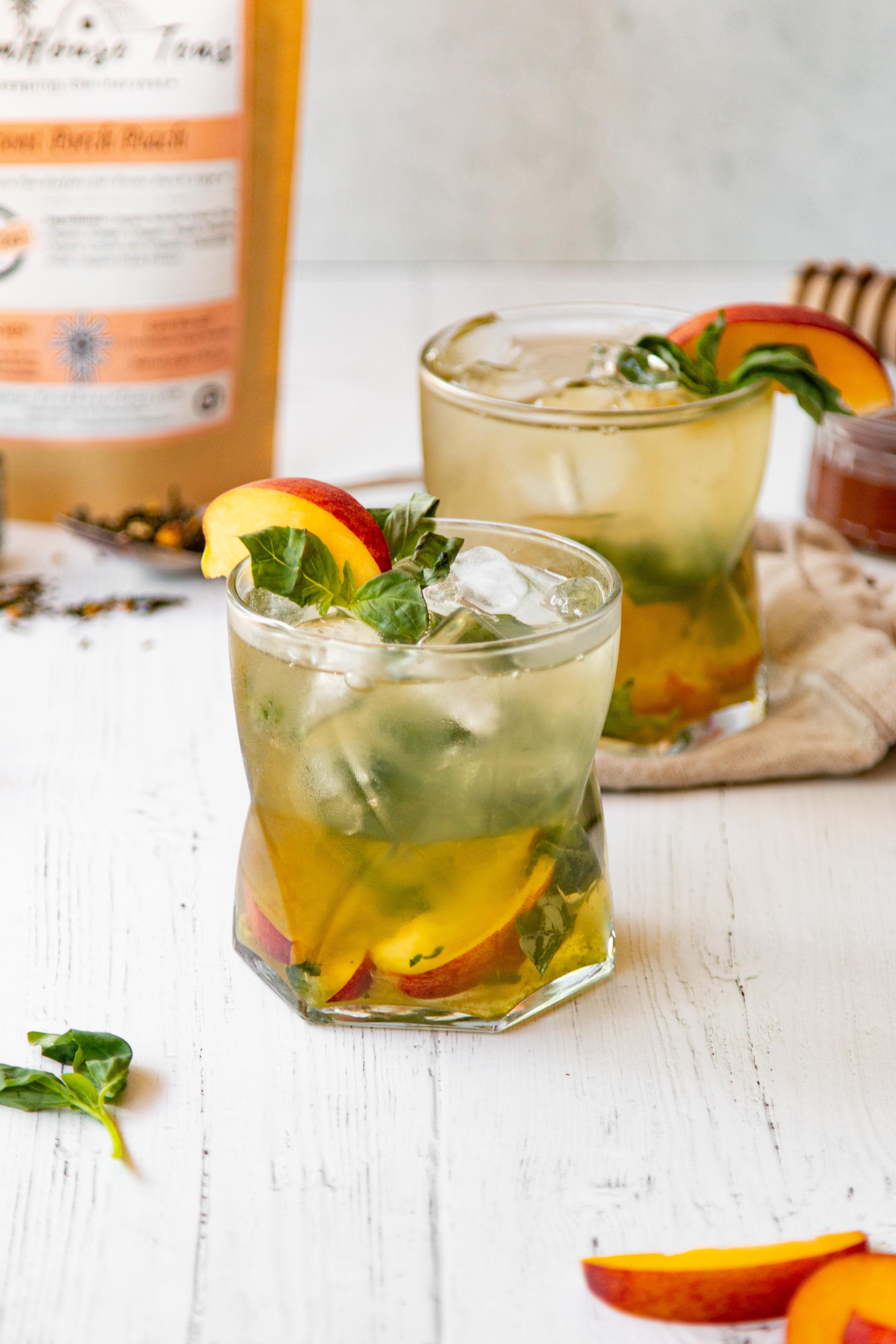 Front Porch Peach Green Tea - Refreshing Sencha Blend – Farmhouse Teas