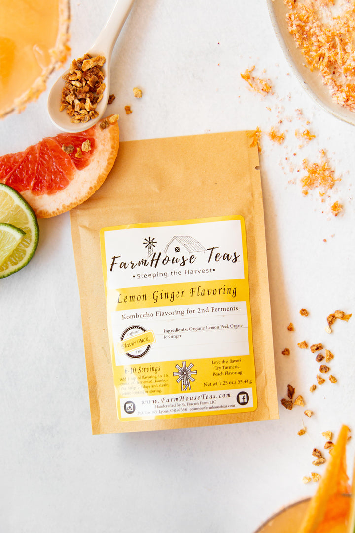 Lemon Ginger | Kombucha Flavoring - Farmhouse Teas