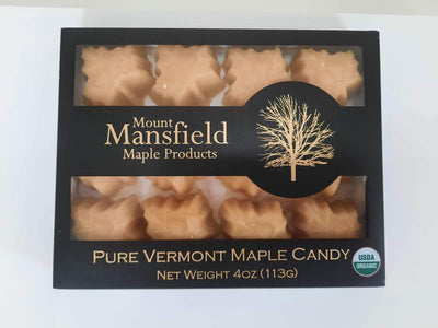 1/4 LB Box Organic Maple Candies - Farmhouse Teas