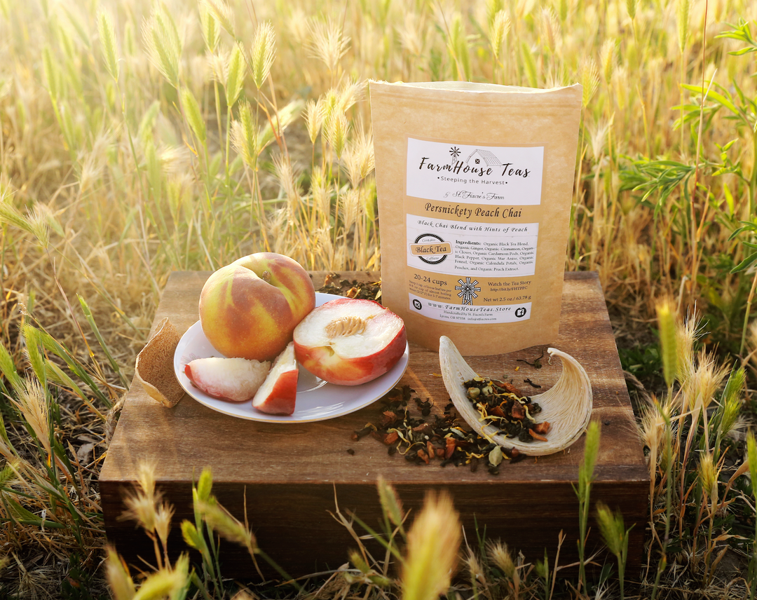 Persnickety Peach Chai Organic Loose Leaf Tea - Farmhouse Teas