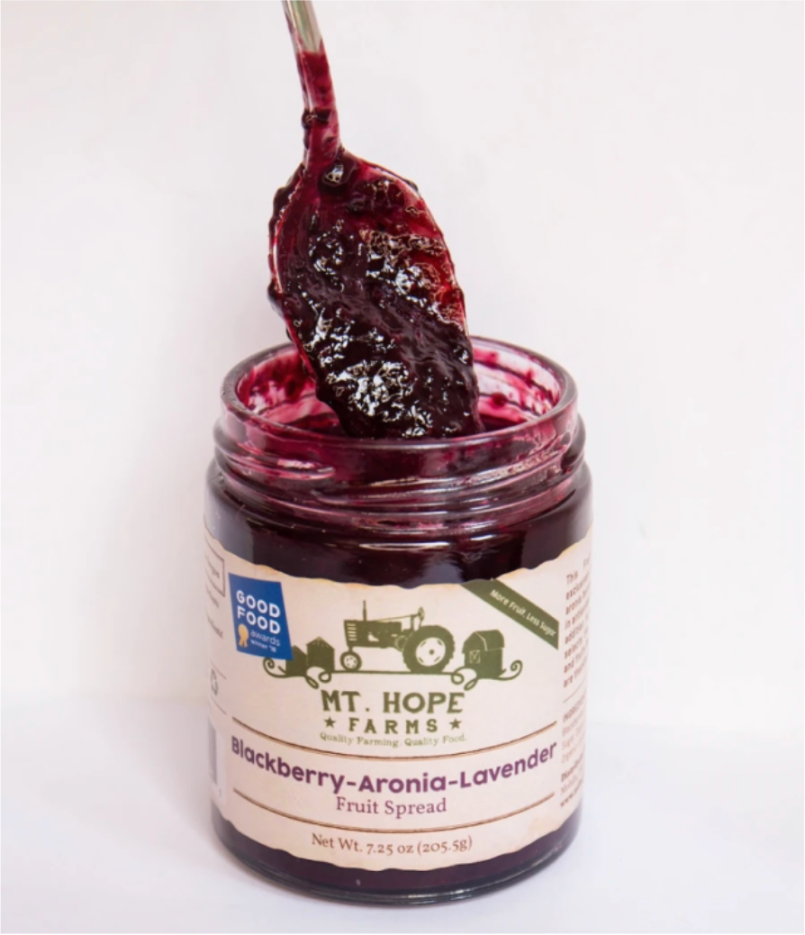 Blackberry -Aronia-Lavender Fruit Spread | Good Food Award Winner | Mt. Hope Farms - Farmhouse Teas