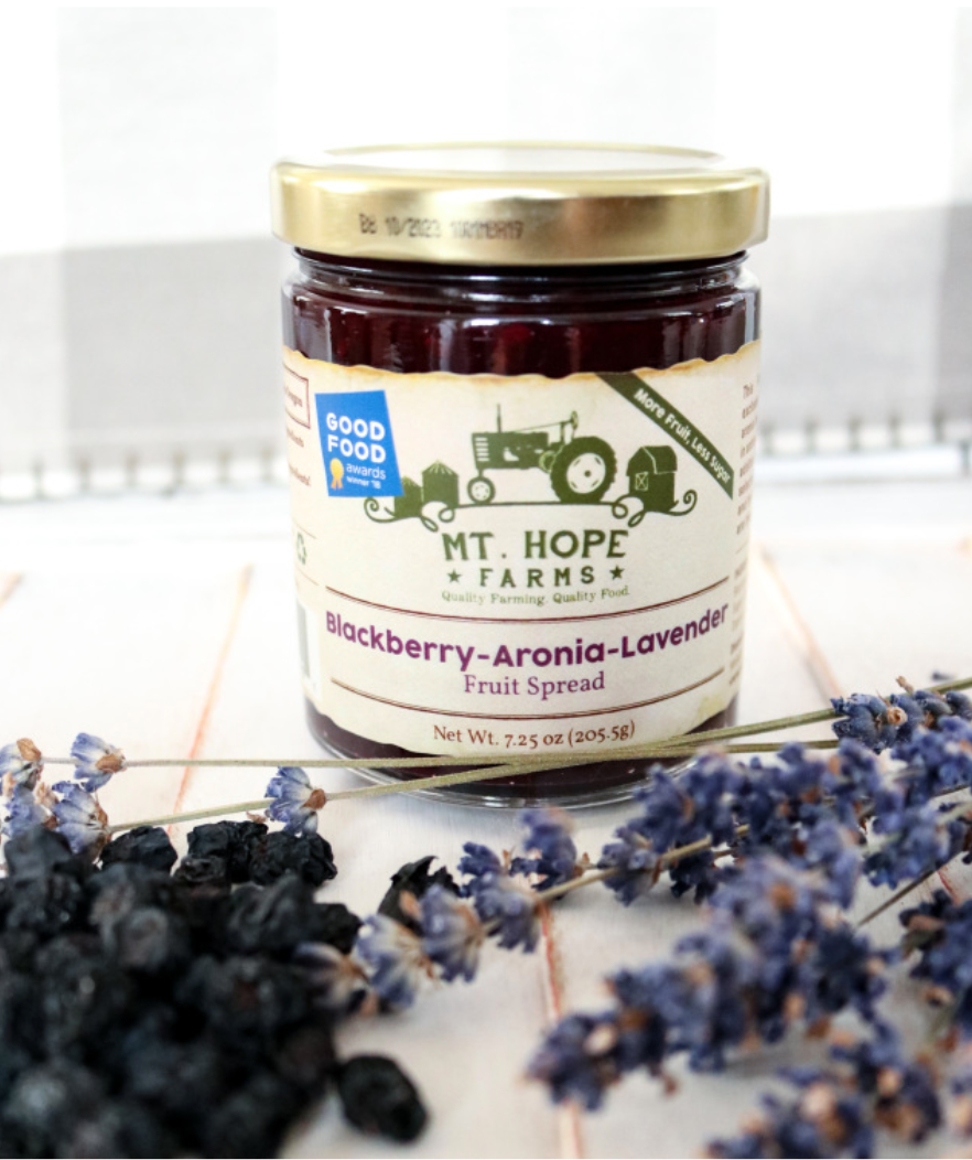 Blackberry -Aronia-Lavender Fruit Spread | Good Food Award Winner | Mt. Hope Farms - Farmhouse Teas