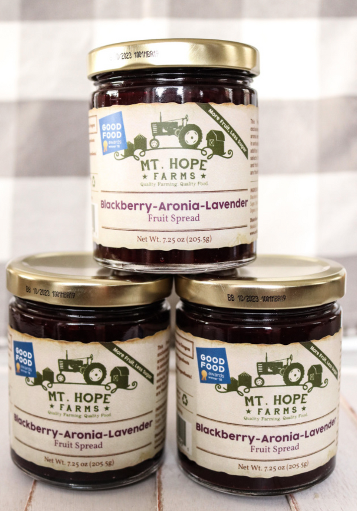 Blackberry -Aronia-Lavender Fruit Spread | Good Food Award Winner | Mt. Hope Farms - Farmhouse Teas