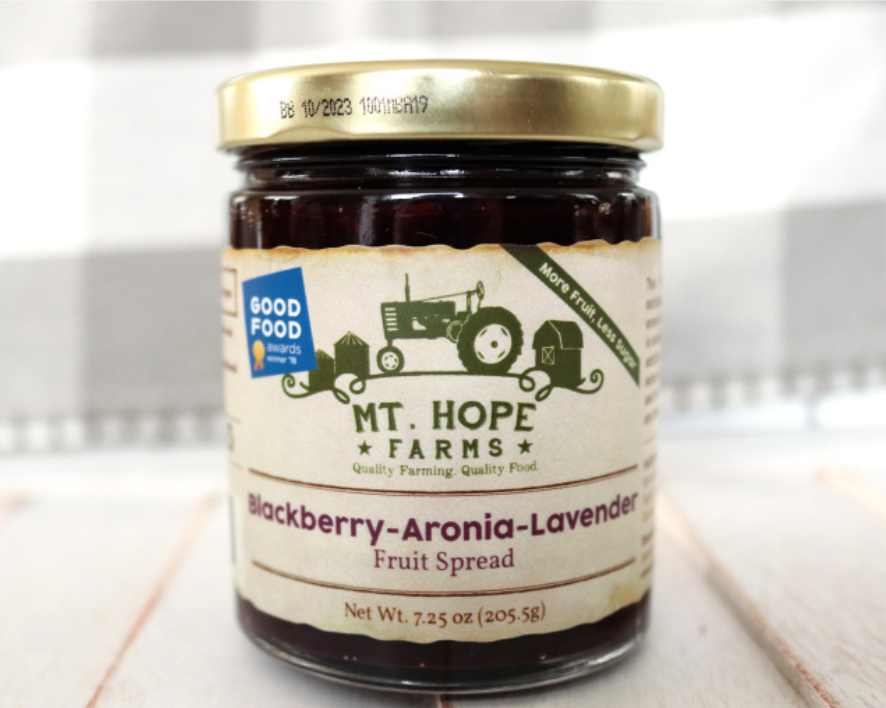 Blackberry -Aronia-Lavender Fruit Spread | Good Food Award Winner | Mt. Hope Farms - Farmhouse Teas