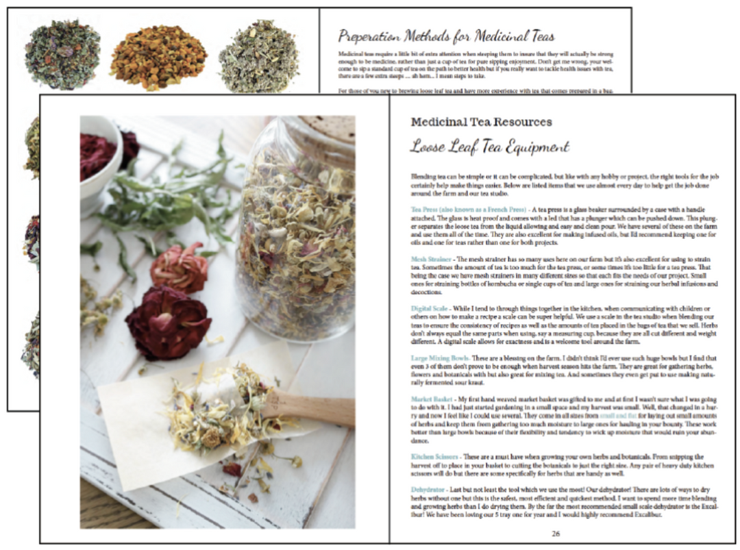 D.I.Y. Medicinal Teas E-book – Farmhouse Teas