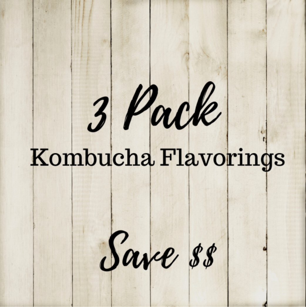 Kombucha Flavor Packs - Pick 3 & Save $$ - Farmhouse Teas