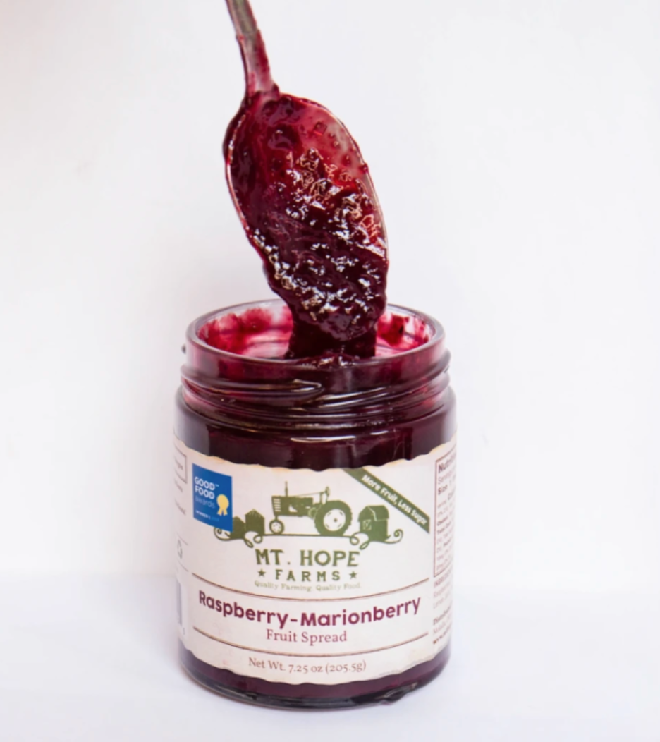 Raspberry Marionberry Fruit Spread | Mt. Hope Farms - Farmhouse Teas