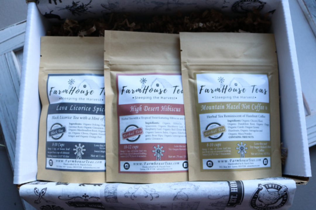 Trial Size Starter Pack (3 Trial Size Bags)| Organic Loose Leaf Tea - Farmhouse Teas