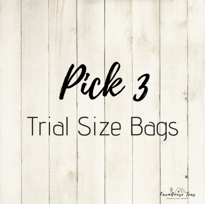 Trial Size Starter Pack (3 Trial Size Bags)| Organic Loose Leaf Tea - Farmhouse Teas