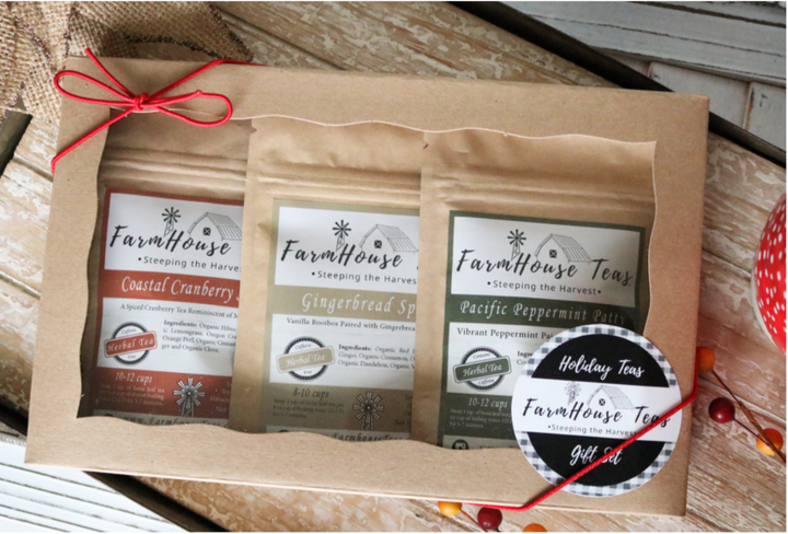 Holiday Trio Organic Loose Leaf Tea Gift Set - Farmhouse Teas