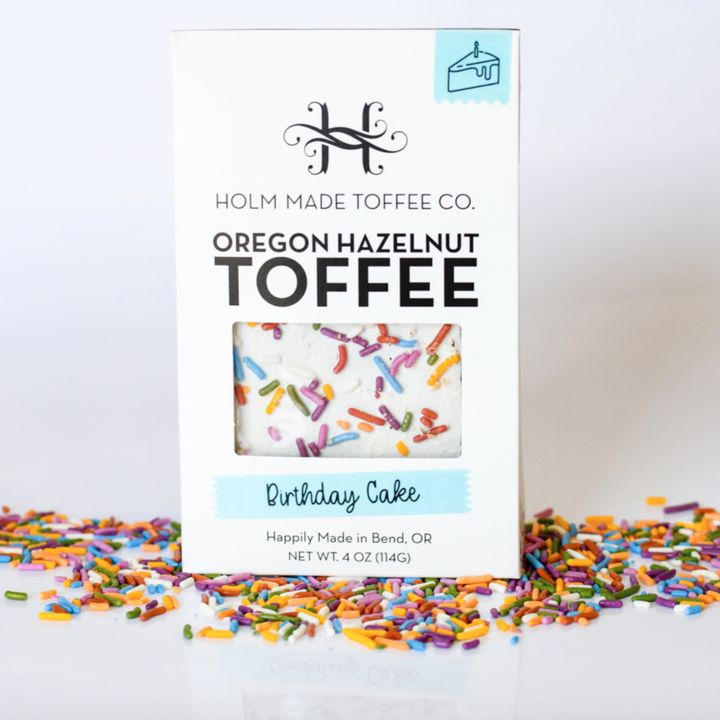 Birthday Cake Hazelnut Toffee | Holm Made Toffee - Farmhouse Teas