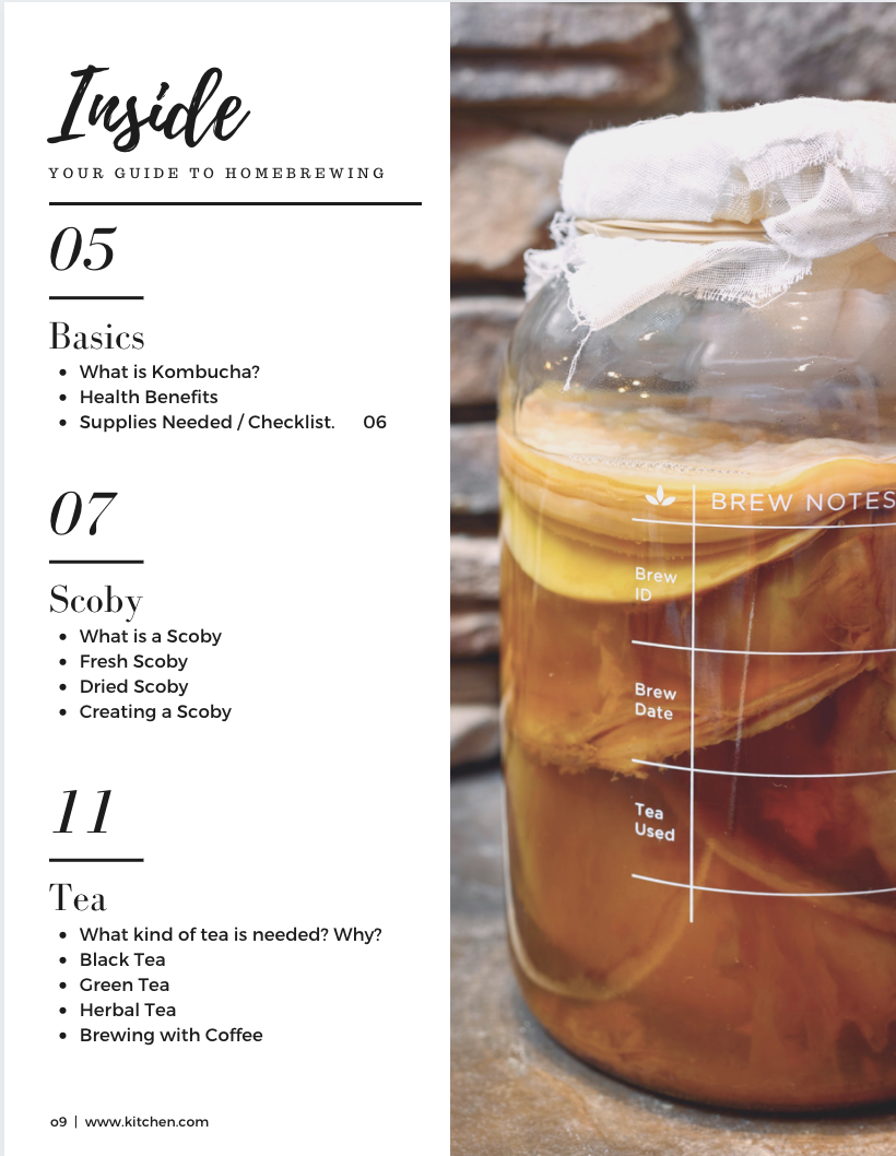 Kombucha | Recipes for Home Brewing E-book - Farmhouse Teas