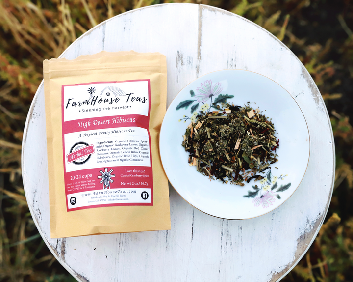 High Desert Hibiscus Organic Loose Leaf Tea | Best Iced Tea - Farmhouse Teas