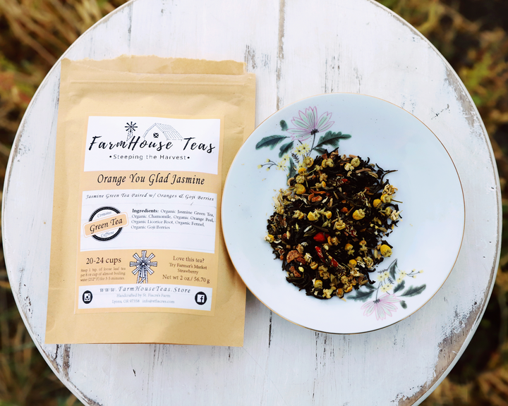 Orange You Glad Jasmine Organic Loose Leaf Tea - Farmhouse Teas