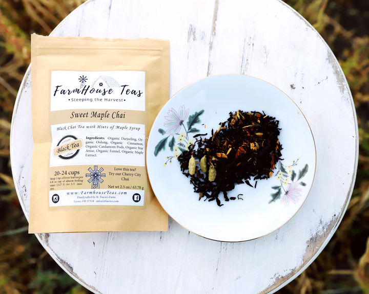 Sweet Maple Chai Organic Loose Leaf Tea - Farmhouse Teas