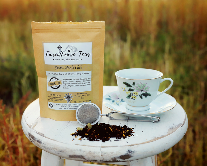 Sweet Maple Chai Organic Loose Leaf Tea - Farmhouse Teas