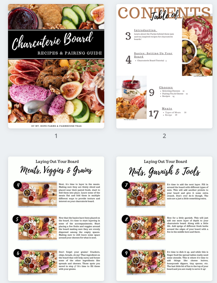 Charcuterie Board Tutorial & Recipes E-Book - Farmhouse Teas