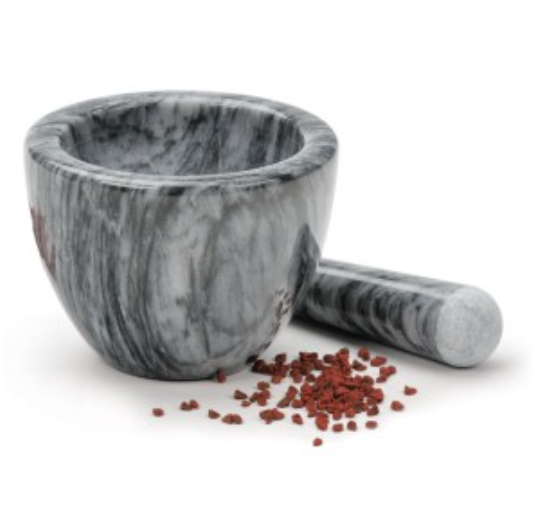 Dark Grey Marble Mortar and Pestle - Farmhouse Teas