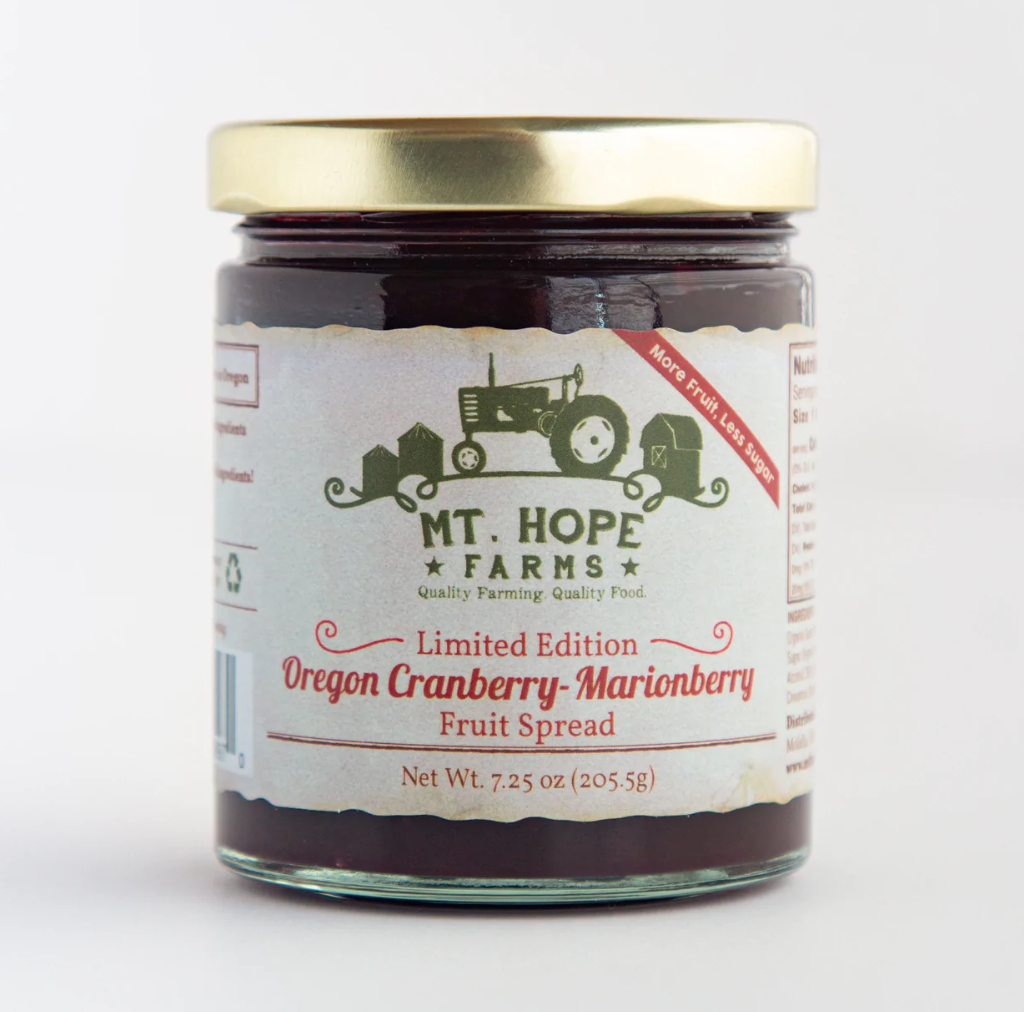 Cranberry Marionberry Fruit Spread  | Mt. Hope Farms - Farmhouse Teas