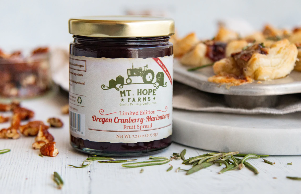 Cranberry Marionberry Fruit Spread  | Mt. Hope Farms - Farmhouse Teas