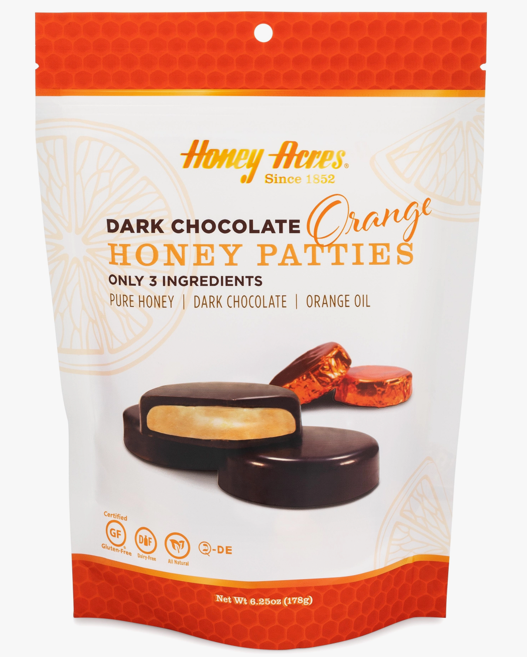 Orange Chocolate Honey Patties | Honey Acres