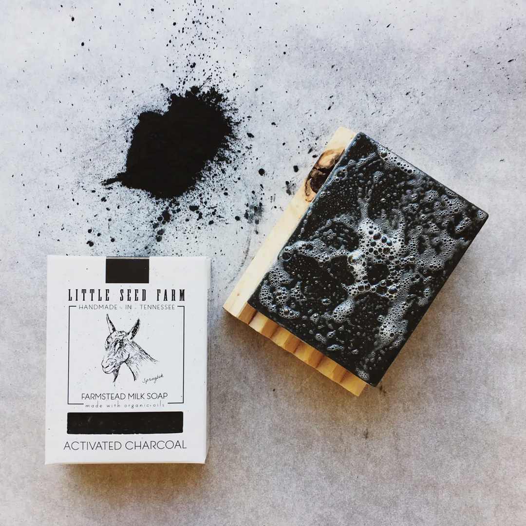 Activated Charcoal Facial And Body Bar Soap | Little Seed Farm