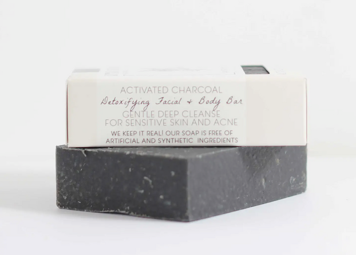 Activated Charcoal Facial And Body Bar Soap | Little Seed Farm