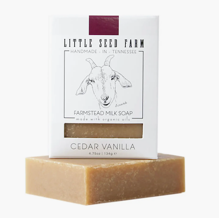 Cedar Vanilla Hand and Body Bar Soap | Little Seed Farm