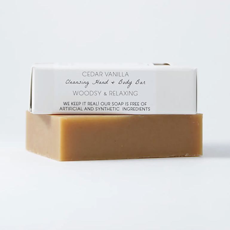 Cedar Vanilla Hand and Body Bar Soap | Little Seed Farm