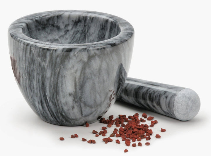 Dark Grey Marble Mortar and Pestle - Farmhouse Teas
