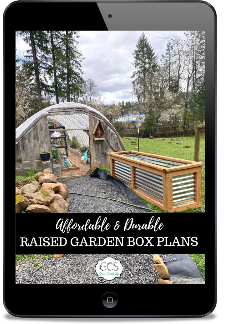 Raised Garden Box Plans | Grow Create Sip - Farmhouse Teas