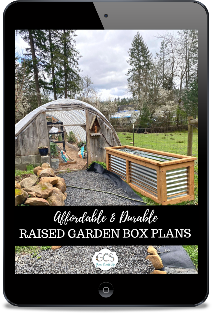 Raised Garden Box Plans | Grow Create Sip - Farmhouse Teas