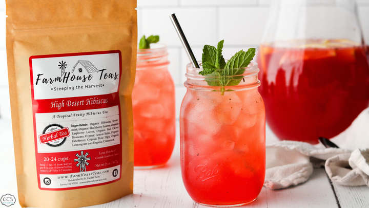 High Desert Hibiscus Organic Loose Leaf Tea | Best Iced Tea - Farmhouse Teas