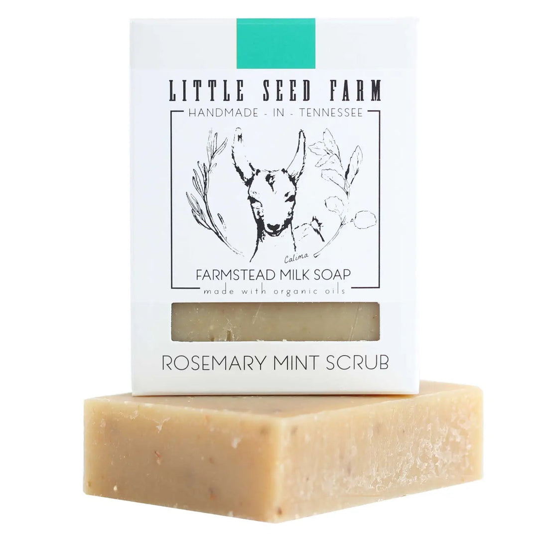 Rosemary Mint Scrub Bar | Little Seed Farm