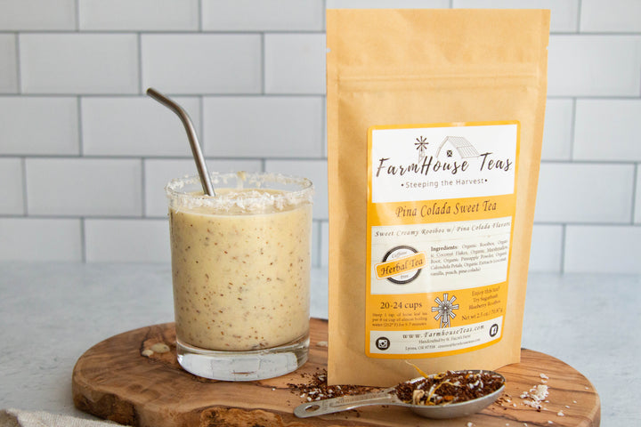 Pina Colada Sweet Tea | Organic Loose Leaf | Seasonal - Farmhouse Teas